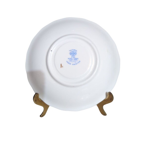 Victoria C&E Bone China England Teacup & Saucer Set – Peony Pattern – Vintage - Picture 5 of 5